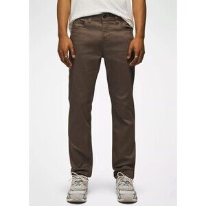 Prana Men's Size 38x30 Brown Slim Fit‎ Straight Leg Organic Cotton Bridger Jeans